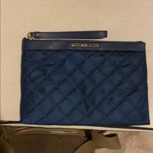 Michael Kors New Quilted blue clutch